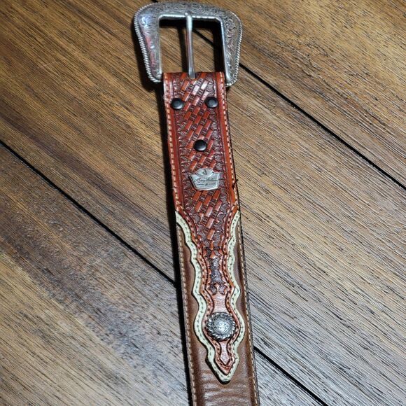 Larry Mahan Ladies Genuine Leather Western Belt - 38 - Picture 3 of 10